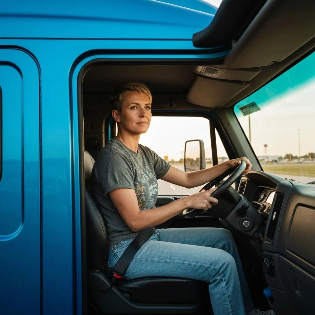 Professional truck driver
